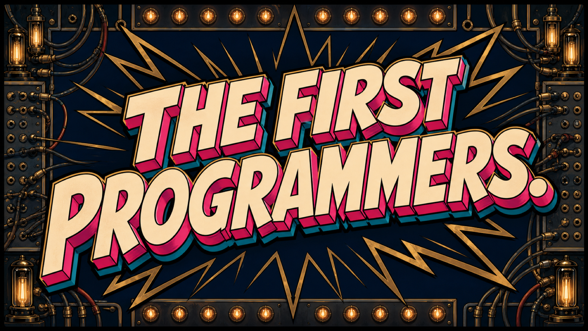 They are, quite literally, the first programmers.
